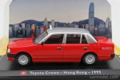Edicola Toyota Crown Taxi Hong-kong 1995 1:43 Červená Stříbrná