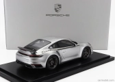 Spark-model Porsche 911 992 Turbo Coupe 2024 - 50th Anniversary 911 Turbo - Con Vetrina - With Showcase 1:18 Silver