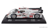 Edicola Audi R18 E-tron Quattro Tdi 3.7l Turbo V6 Hybrid Team Audi Sport Joest N 1 Winner 24h Le Mans 2012 Andre Lotter - Marcel Fassler - Benoit Treluyer 1:43 Bílá Stříbrná Červená