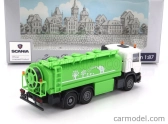 Brekina plast Scania P124.860 Tanker Truck 3-assi 1988 1:87 Zelená Bílá