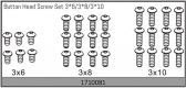 Button Head Screw Set 3*6/3*8/3*10