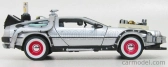 Welly De lorean Time Machine - Back To The Future 3 - Ritorno Al Futuro 3 1:24 Silver