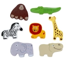 2Kids Toys Dřevěné puzzle Safari propojitelné