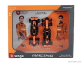 Bburago Mclaren F1 Set 2x Mcl38 Team Mclaren N 4 Winner Miami Gp 2024 Prvé víťazstvo F1 Lando Norris + N 81 Oscar Piastri 1:43 Orange Black