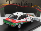 Trofeu Ford england Escort Mkii Rs 2000 N 14 Rally Hunsruck 1984 M.werner - M.feltz 1:43 Biela červená zelená