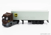 Mini-gt Mercedes Benz Actros 2 Gigaspace 1851 Blue Efficient Power Truck Lhd Ups Container 40' 2016 1:64 Brown Grey