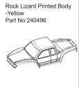 HBP240496 - Rock Lizard Printed Body-Yellow