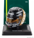 Spark-model Bell helmet Casco Helmet F1 Fernando Alonso Team Aramco Cognizant Aston Martin N 14 British Gp 2024 1:5 Černé Zlato