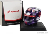 Spark-model Bell helmet Casco Helmet F1 Kevin Magnussen Team Haas N 20 Monaco Gp 2024 1:5 Modrá Violetová