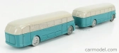 Officina-942 Fiat 666rn Bus Con Rimorchio Viberti Parigi 1946 1:76 Svetlo modrá sivá