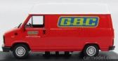 Edicola Fiat Ducato Van 1983 - Gbc Eletronics Cinisello Balsamo (mi) 1:43 Červená biela