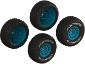 Arrma kolo s pneu dBoots Fortress, disk modrý (4): Grom