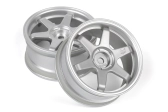 TE37 disky 26mm stříbrné (3mm offset) 2ks