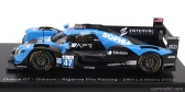 Spark-model Oreca Gibson 07 Gk428 4.2l V8 Team Algarve Pro Racing N 47 24h Le Mans 2022 S.floersch - J.falb - J.aitken 1:43 Black Light Blue