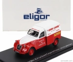 Eligor Citroen 2cv Van Benhur - Le Grande Cirque De France - Service Publicitaire 1:43 Červená Bílá