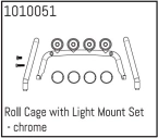HBP240161 - (1010051) Roll Cage with Light Mount Set - chrome