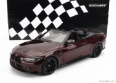 Minichamps BMW radu 4 M4 (g83) Cabriolet 2020 1:18 červená met.