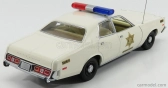 Greenlight Plymouth Fury Hazzard Police Rosco Patrol Car 1977 1:18 Bílá