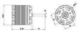 ALIGN - 800MX bezkartáčový/nepriamy elektrický motor (520KV)