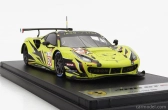 Looksmart Ferrari 488 Gte Evo 3.9l Turbo V8 Team Iron Lynx N 60 24h Le Mans 2022 C.schiavoni - A.balzan - R.giammaria 1:43 Yellow Black