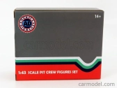Americké diorámy Figúrky F1 Set 1 2020 - Dioráma Pit-stop Set 7 X Meccanici - Mechanics - With Decals 1:43 Matt Blue Red