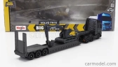Maisto Volvo Fh16 Xl 750 Truck Pianale Trasporto Ec220e Escavatore Cingolato Excavator 1:64 čierna žltá
