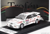 Trofeu Ford england Sierra Rs Cosworth N 22 Rally Tour De Corse 1987 Jean Pierre Rouget - Pascal Bouhours 1:43 Biela červená