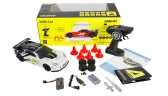 Corvette C6.R RC Drift Car 4WD LED 1:18 RTR licencovaná biela