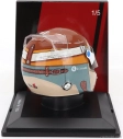 Spark-model Bell helmet F1  Casco Helmet Alfa Romeo C43 Team Stake N 77 Monza Italy Gp 2023 Valtteri Bottas 1:5 Červená Černá Zlatá