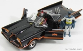 Jada Batman Batmobile 1966 - Classic Tv Series With Figures Batman And Robin 1:24 Černá Červená