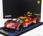 Looksmart Ferrari 499p 3.0l Turbo V6 Team Ferrari Af Corse N 51 3. 24h Le Mans 2024 Alessandro Pier Guidi - James Calado - Antonio Giovinazzi 1:18 Červená Žltá Čierna