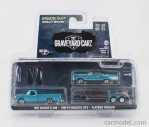 Greenlight Dodge D-200 Pick-up 1967 s prívesom + Gtx Coupe 1969 - Graveyard Carz 1:64 Blue Met