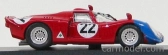Najlepší model Alfa romeo 33.2 N 22 Parigi 1968 Pilette - Slotemaker 1:43 Red