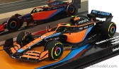Minichamps Mclaren F1  Mcl36 Team Mclaren N 4 Bahrain Gp 2022 Lando Norris 1:43 Oranžová Světle Modrá