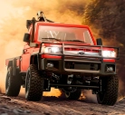 RC auto Toyota Land Cruiser s navijakom, červené + náhradná batéria
