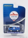 Greenlight Volkswagen Type 2 Panel Van Chevron 1968 1:64 Modrá biela