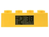 LEGO hodiny s budíkem - Brick žluté