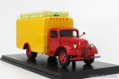Perfex Ford usa Truck Van Poissy Laboual Circus Pinder 1951 1:43 Červená Žlutá