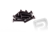 Imbusové šrouby s zápustnou hlavou M3x16mm (černé, 10 ks.)
