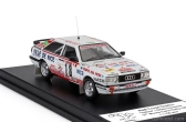 Trofeu Audi Quattro Coupe N 18 Rally Montecarlo 1987 Tchine - Gilles Thimonier 1:43 Bílá