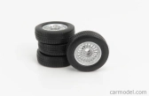 Sada príslušenstva 4x disky a pneumatiky pre sériu 3 323i (e21) 1975 1:18 Black Silver