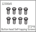 1230645 - Button Head Screws - Selftapping M3*8 (8)