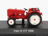 Edicola Fahr D177 Tractor 1958 - Con Vetrina - S vitrínou 1:43 Orange