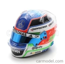 Spark-model prilby Bell Casco Helma F1 Andrea Kimi Antonelli F1 Team Mercedes Amg N 12 Sezóna 2025 1:5 Modrá biela červená zelená