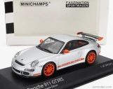 Minichamps Porsche 911 997 Gt3 Rs Coupe 2006 1:43 strieborná oranžová