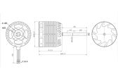 Motor M4526R 540kV Heli BLS