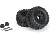 Kolesá Pro-Line 3,8", pneumatiky Badlands MX38 HP Belted, čierny disk Raid H17 (2)