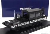 Perfex GMC Dukw Cckw 353 Truck Boat Bateaux Mouches Paris Anfibio Gommato 3-assi 1965 1:43 Black