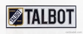 Edicola Accessories 3d Metal Plate - Talbot 1:1 Bílá Černá