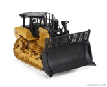 Dm-models Caterpillar Catd8 Ruspa Cingolata - pásový traktor s buldozérom a škrabákom - konfigurácia pre manipuláciu s odpadom 1:50 žltá čierna